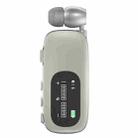 K75 Long Battery Life Business Collar Clip Type Single Ear Bluetooth Earphones(Matt Silver) - 1