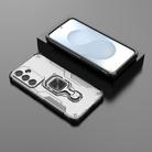 For Samsung Galaxy S25 5G Metal Kickstand TPU Hybrid PC Phone Case(Grey) - 2