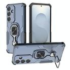 For Samsung Galaxy S25 5G Metal Kickstand TPU Hybrid PC Phone Case(Blue) - 1