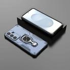For Samsung Galaxy S25 5G Metal Kickstand TPU Hybrid PC Phone Case(Blue) - 2