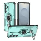 For Samsung Galaxy S25 5G Metal Kickstand TPU Hybrid PC Phone Case(Green) - 1