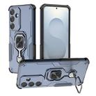 For Samsung Galaxy S25+ 5G Metal Kickstand TPU Hybrid PC Phone Case(Blue) - 1