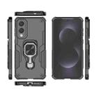 For Samsung Galaxy S25 Edge 5G Metal Kickstand TPU Hybrid PC Phone Case(Black) - 3
