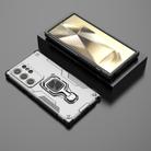 For Samsung Galaxy S24 Ultra 5G Metal Kickstand TPU Hybrid PC Phone Case(Grey) - 2
