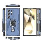 For Samsung Galaxy S24 Ultra 5G Metal Kickstand TPU Hybrid PC Phone Case(Blue) - 3