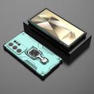 For Samsung Galaxy S24 Ultra 5G Metal Kickstand TPU Hybrid PC Phone Case(Green) - 2