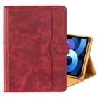 7-8 inch Two-Color Cowhide Leather Tablet Case(Wine Red) - 1