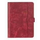 7-8 inch Two-Color Cowhide Leather Tablet Case(Wine Red) - 2