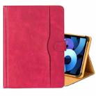 9-10 inch Two-Color Cowhide Leather Tablet Case(Red) - 1