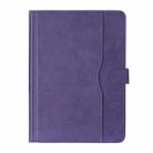 9-10 inch Two-Color Cowhide Leather Tablet Case(Purple) - 2