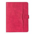 11-12.4 inch Two-Color Cowhide Leather Tablet Case(Red) - 2