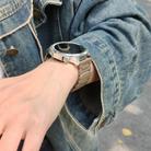 18mm I-shaped Three-piece Leather Magnetic Watch Band(Taupe) - 2