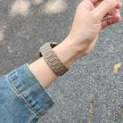 18mm I-shaped Three-piece Leather Magnetic Watch Band(Taupe) - 3