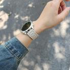 18mm I-shaped Three-piece Leather Magnetic Watch Band(Starlight) - 2