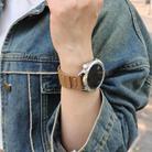 18mm I-shaped Three-piece Leather Magnetic Watch Band(Brown) - 2