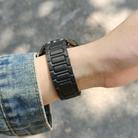 20mm I-shaped Three-piece Leather Magnetic Watch Band(Black) - 3