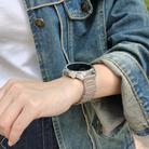 20mm I-shaped Three-piece Leather Magnetic Watch Band(Khaki) - 2