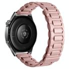 20mm I-shaped Three-piece Leather Magnetic Watch Band(Light Pink) - 1