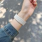 20mm I-shaped Three-piece Leather Magnetic Watch Band(Starlight) - 3