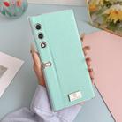 For Honor V Purse Transparent Edge Litchi Texture Phone Case(Green) - 2