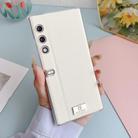 For Honor V Purse Transparent Edge Litchi Texture Phone Case(White) - 2