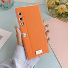 For Honor V Purse Transparent Edge Litchi Texture Phone Case(Orange) - 2