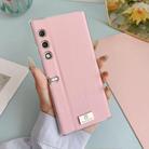 For Honor V Purse Transparent Edge Litchi Texture Phone Case(Pink) - 2