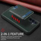 For Samsung Galaxy A15 5G BETOPNICE Vertical Flip Detachable MagSafe Wallet Phone Case(Green) - 3