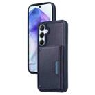 For Samsung Galaxy A55 5G BETOPNICE Horizontal Flip Detachable MagSafe Wallet Phone Case(Blue) - 1