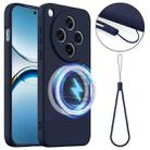 For OPPO Find X8 Shockproof Silicone Magsafe Phone Case(Navy Blue) - 1
