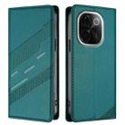 For vivo iQOO Z9s Pro 5G India Embossed Multi-functional Wallet Retro Leather Phone Case(Dark Green) - 2