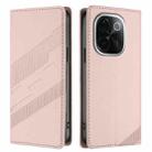For vivo iQOO Z9s Pro 5G India Embossed Multi-functional Wallet Retro Leather Phone Case(Pink) - 2