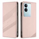 For vivo S17 / V29 5G Global Embossed Multi-functional Wallet Retro Leather Phone Case(Pink) - 2
