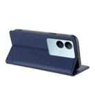 For vivo S17 / V29 5G Global Embossed Multi-functional Wallet Retro Leather Phone Case(Dark Blue) - 3