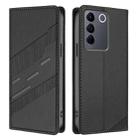 For vivo V27 5G / V27 Pro 5G Embossed Multi-functional Wallet Retro Leather Phone Case(Black) - 2