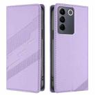For vivo V27 5G / V27 Pro 5G Embossed Multi-functional Wallet Retro Leather Phone Case(Light Purple) - 2