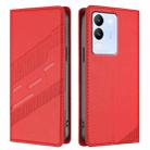 For vivo V29e 5G / Y200 5G Global Embossed Multi-functional Wallet Retro Leather Phone Case(Red) - 2