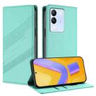 For vivo V29e 5G / Y200 5G Global Embossed Multi-functional Wallet Retro Leather Phone Case(Mint Green) - 1