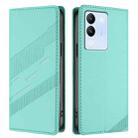 For vivo V29e 5G / Y200 5G Global Embossed Multi-functional Wallet Retro Leather Phone Case(Mint Green) - 2