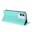For vivo V29e 5G / Y200 5G Global Embossed Multi-functional Wallet Retro Leather Phone Case(Mint Green) - 3