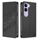 For vivo V40 Lite 5G Global Embossed Multi-functional Wallet Retro Leather Phone Case(Black) - 2