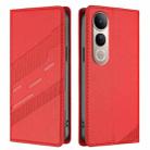 For vivo V50 Lite 5G Embossed Multi-functional Wallet Retro Leather Phone Case(Red) - 2