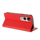 For vivo V50 Lite 5G Embossed Multi-functional Wallet Retro Leather Phone Case(Red) - 3