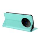 For vivo X100s 5G Global Embossed Multi-functional Wallet Retro Leather Phone Case(Mint Green) - 3