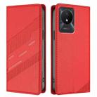 For vivo Y02A 4G / Y02 4G / Y11 2023 Embossed Multi-functional Wallet Retro Leather Phone Case(Red) - 2
