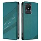 For vivo Y02A 4G / Y02 4G / Y11 2023 Embossed Multi-functional Wallet Retro Leather Phone Case(Dark Green) - 2
