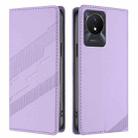 For vivo Y02A 4G / Y02 4G / Y11 2023 Embossed Multi-functional Wallet Retro Leather Phone Case(Light Purple) - 2