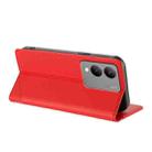 For vivo Y17s 4G Global Embossed Multi-functional Wallet Retro Leather Phone Case(Red) - 3