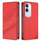 For vivo Y19s 4G Global Embossed Multi-functional Wallet Retro Leather Phone Case(Red) - 2