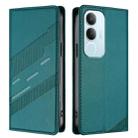For vivo Y19s 4G Global Embossed Multi-functional Wallet Retro Leather Phone Case(Dark Green) - 2